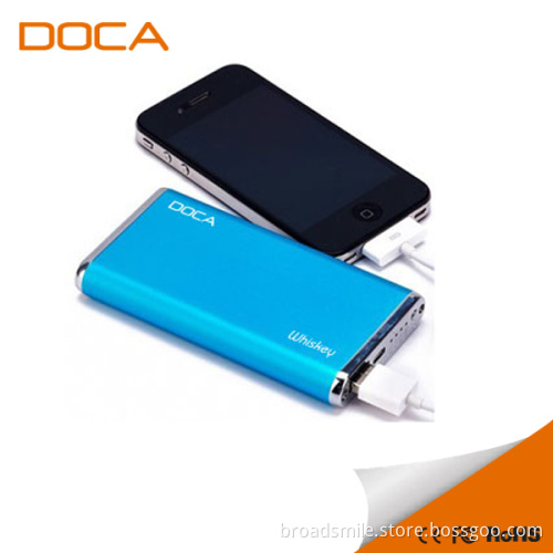 DOCA D539 6500 mAh portable power bank charger for ipad
